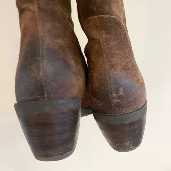 Incredible Franco Sarto suede laser cut tall boots! - Picture 12 of 12